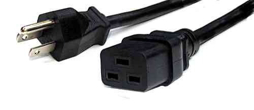 US NEMA 5-15P Plug to C19 Cable 2.8m